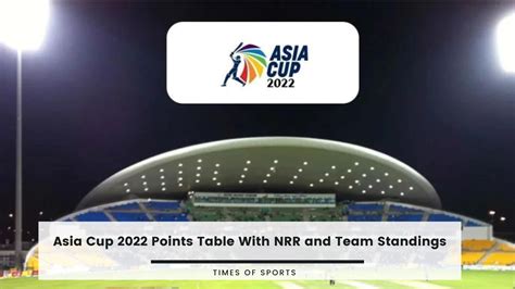 asia cup 2022 table.
